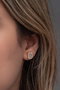 Heliophilia Silver Pendientes de Plata de Ley 925 con Circon y Baño de Oro